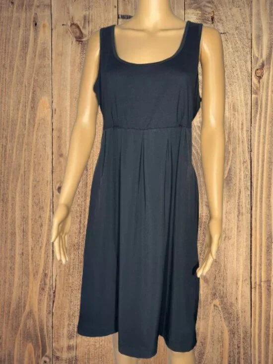 Columbia Omni-Shield Sun Protection Sleeveless Black Dress Scoop Neck Med - Picture 1 of 6